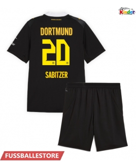 Günstige Borussia Dortmund Marcel Sabitzer #20 Auswärts Trikotsatzt Kinder 2026-27 Kurzarm (+ Kurze Hosen)
